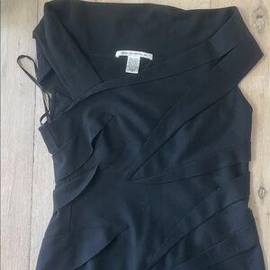 Diane Von Furstenberg Wool Blend Slasher Dress